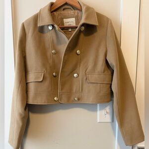 Habitual Tan Double-Breasted Jacket